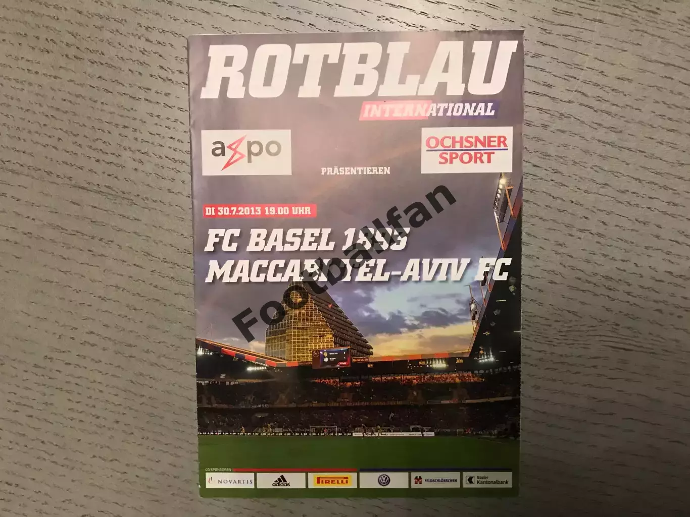 Базель Швейцария - Маккаби Тель Авив , Израиль 30.07.2013