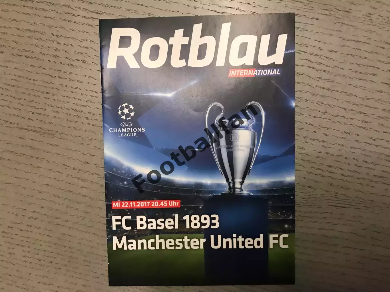 Базель Швейцария - Манчестер Юнайтед Англия 22.11.2017