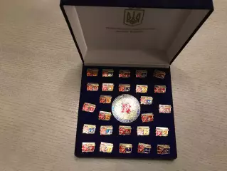 Олимпийские игры . Лондон ( Англия ) . 2012 год . НОК Украина . 26 знаков медаль