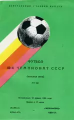 КайратАлма Ата - Черноморец Одесса 27.04.1986