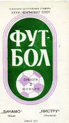 Динамо Киев - Нистру Кишинев 02.11.1974