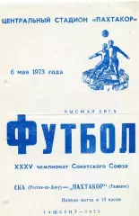 Пахтакор Ташкент - СКА Ростов 06.05.1973