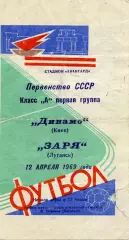 Заря Ворошиловград - Динамо Киев 12.04.1969