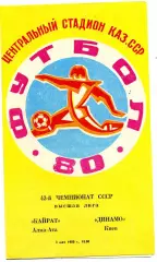 Кайрат Алма Ата - Динамо Киев 03.05.1980
