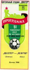 Шахтер Донецк - Нефтчи Баку 22.05.1988
