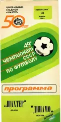 Шахтер Донецк - Динамо Москва 23.03.1986
