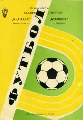 Колос Никополь - Буковина Черновцы 25.05.1977