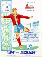 Таврия Симферополь - Текстильщик Иваново 30.06.1974
