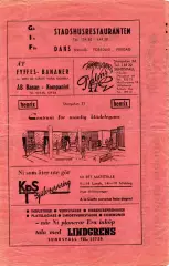 ГИФ Стокгольм , Швеция - Шахтер Донецк , СССР 29.07.1962