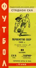 СКА Киев - Таврия Симферополь 11.09.1969
