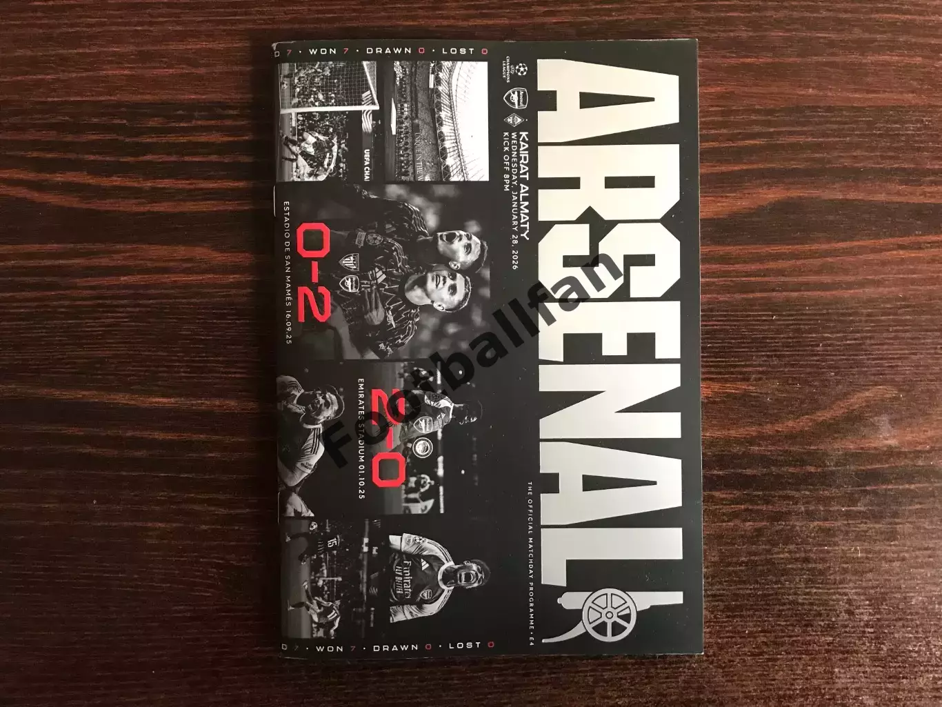 Арсенал Лондон , Англия - Кайрат Алматы , Казахстан 28.01.2026