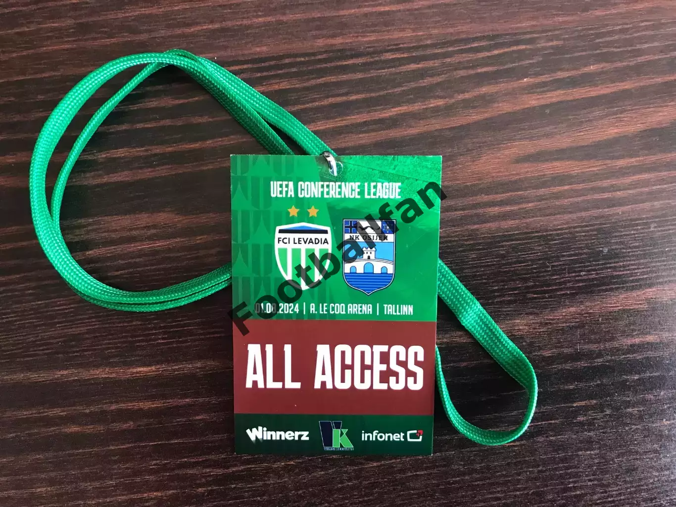 Левадия Таллинн , Эстония - Осиек Хорватия 01.08.2024