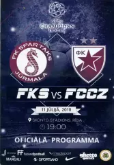 Спартак Юрмала , Латвия - Црвена Звезда Белград , Сербия 11.07.2018