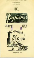 Нефтчи Баку - ЦСКА Москва 31.10.1980