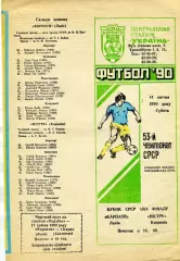 Карпаты Львов - Нистру Кишинев 14.04.1990 Кубок СССР