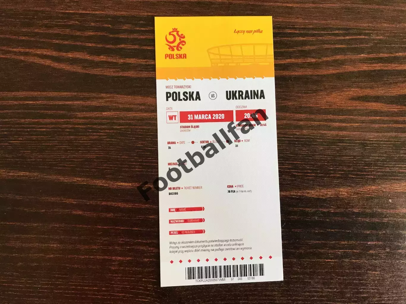 Польша - Украина31.03.2020