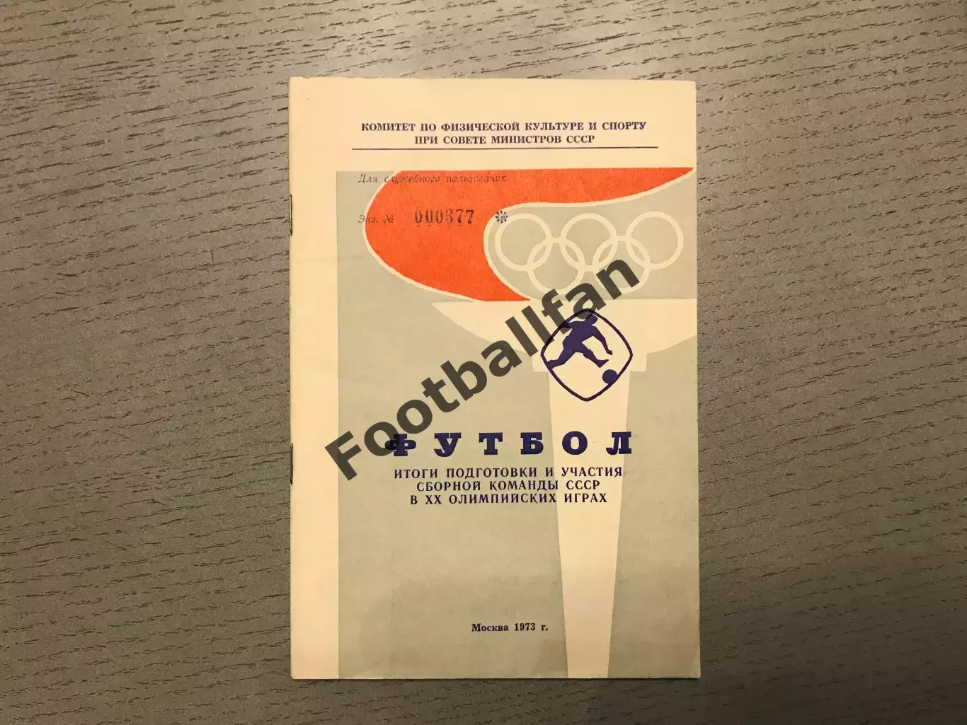 Футбол . Итоги подготовки и участия сборной команды СССР в XX Олимпийских играх