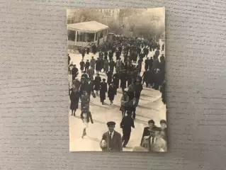 ОРИГИНАЛ ! Перед матчем Динамо Киев - Динамо Москва . 2 мая 1947 год .