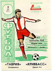 Таврия Симферополь - Кривбасс Кривой Рог 02.05.1977