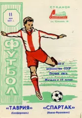 Таврия Симферополь - Спартак Ивано - Франковск 11.05.1977