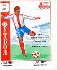 Таврия Симферополь - Днепр Днепропетровск 24.05.1979