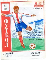 Таврия Симферополь - Кубань Краснодар 11.06.1979