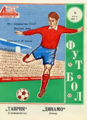 Таврия Симферополь - Динамо Киев 09.05.1981