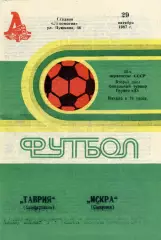 Таврия Симферополь - Искра Смоленск 29.10.1987