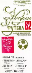 Торпедо Кутаиси - Шахтер Донецк 19.11.1982