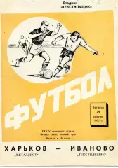 Текстильщик Иваново - Металлист Харьков 21.04.1972