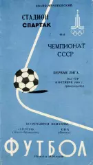 Спартак Ивано - Франковск - СКА Одесса 06.10.1980
