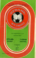 Кубань Краснодар - Таврия Симферополь 05.05.1984