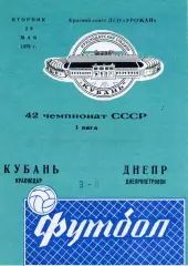 Кубань Краснодар - Днепр Днепропетровск 29.05.1979