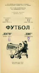 Нефтчи Баку - Зенит Ленинград 17.11.1980