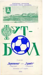Буковина Черновцы - Гранит Черкассы 08.04.1974