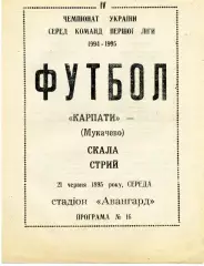 Приборист Мукачево - Скала Стрый 21.06.1995