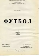 Таврия Симферополь - Хутровик Тысменица 01.11.1994 Кубок Украины