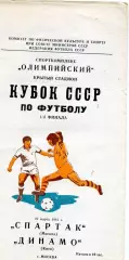 Спартак Москва - Динамо Киев 22.03.1981 Кубок СССР
