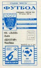 ФК Львов - Шахтер Макеевка 20.04.1997