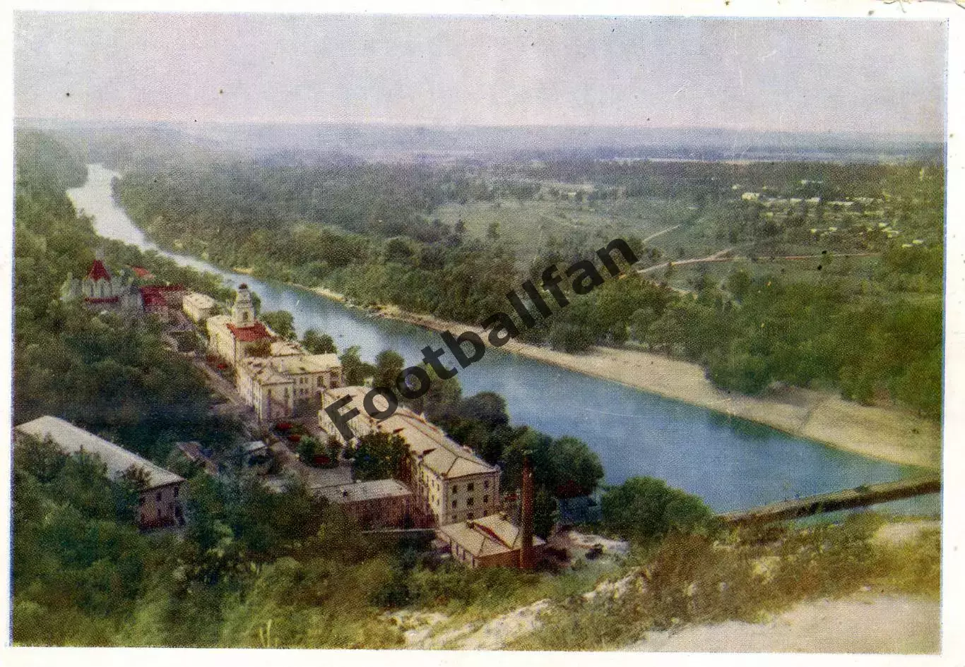 Святогорск . Вид с горы Артема . 1958 год