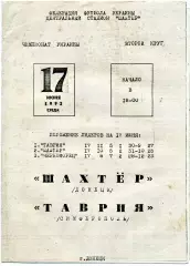 Шахтер Донецк - Таврия Симферополь 17.06.1992