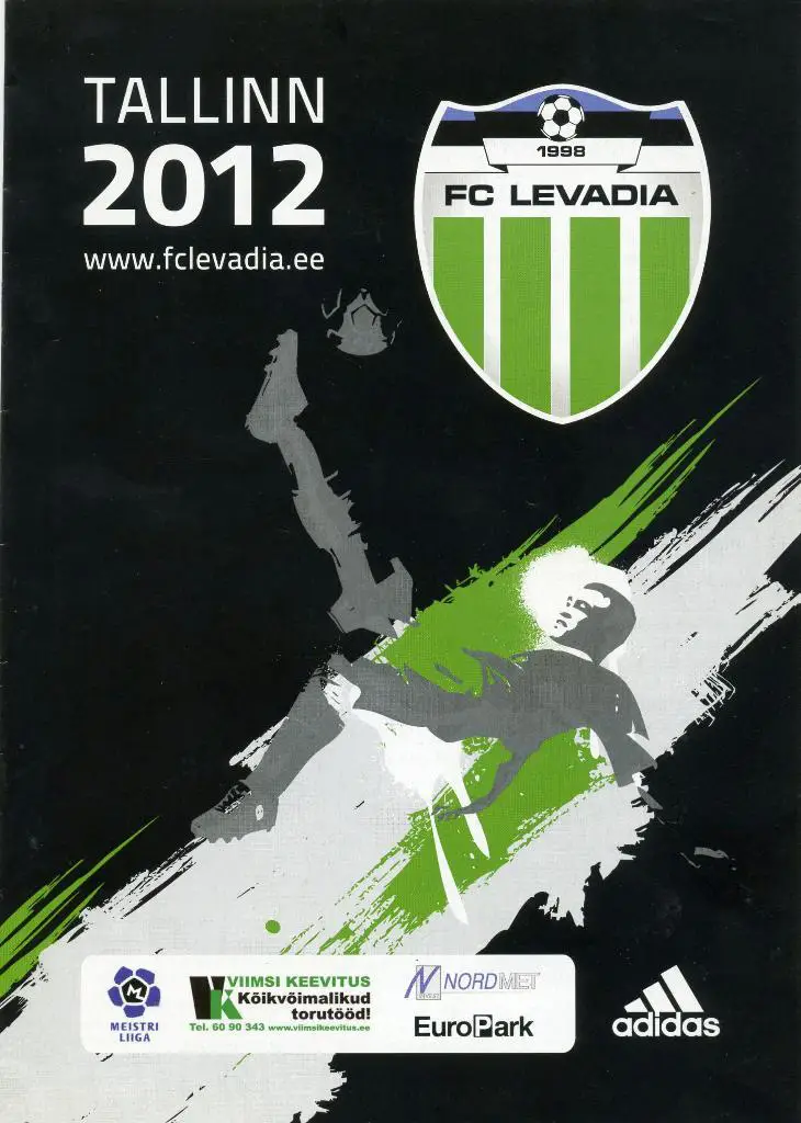 Левадия Таллинн Эстония - ФК Шауляй Литва 2012
