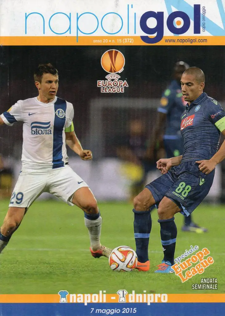 Наполи Неаполь Италия - Днепр Днепропетровск Украина 2015