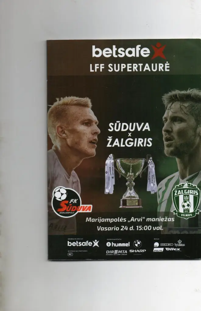Судува Мариямполе - Жальгирис Вильнюс Финал Кубка Литвы 2019