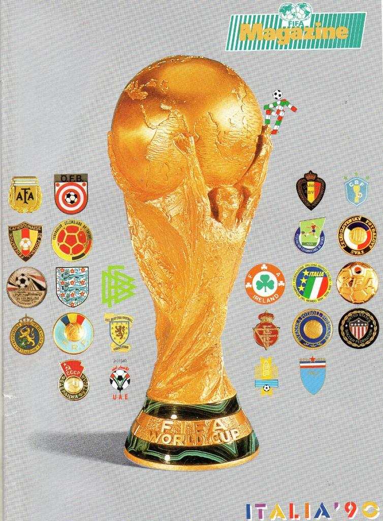 Чемпионат мира 1990 Италия . Официальное издание УЕФА . С уч.сборной СССР