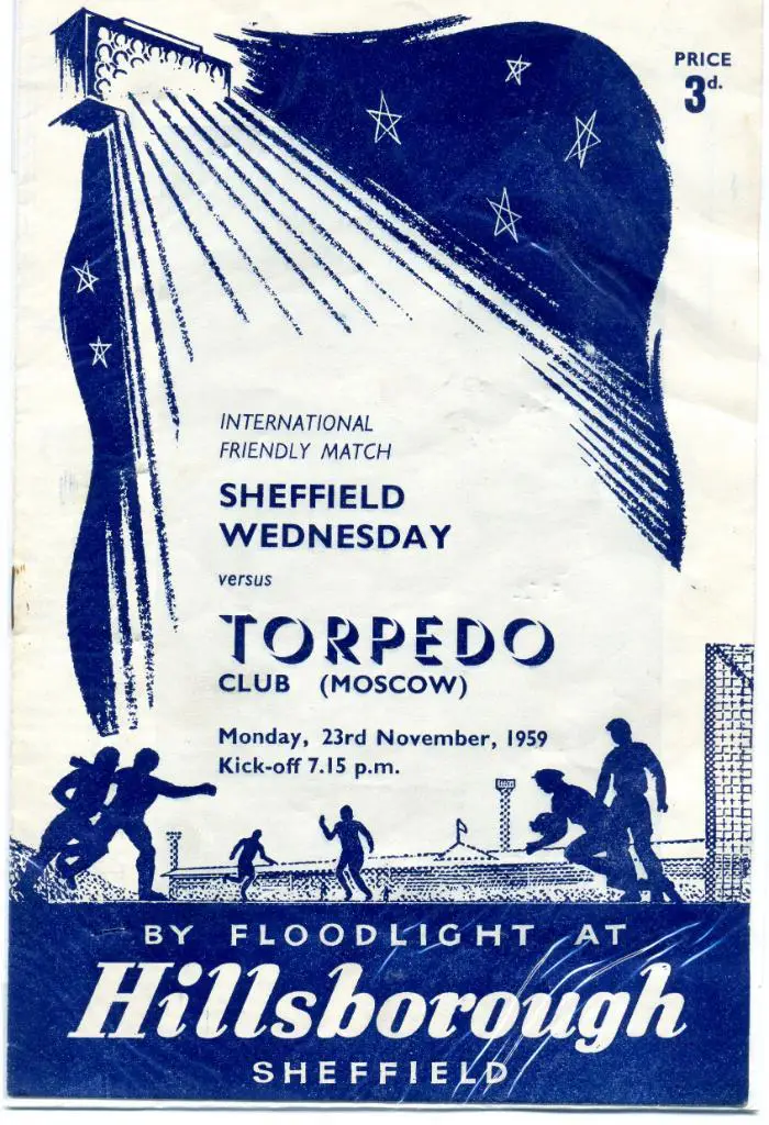 Шеффилд Уэнсдей Англия - Торпедо Москва 1959