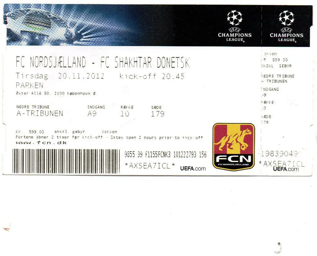 Норшелланд Дания - Шахтер Донецк , Украина 2012