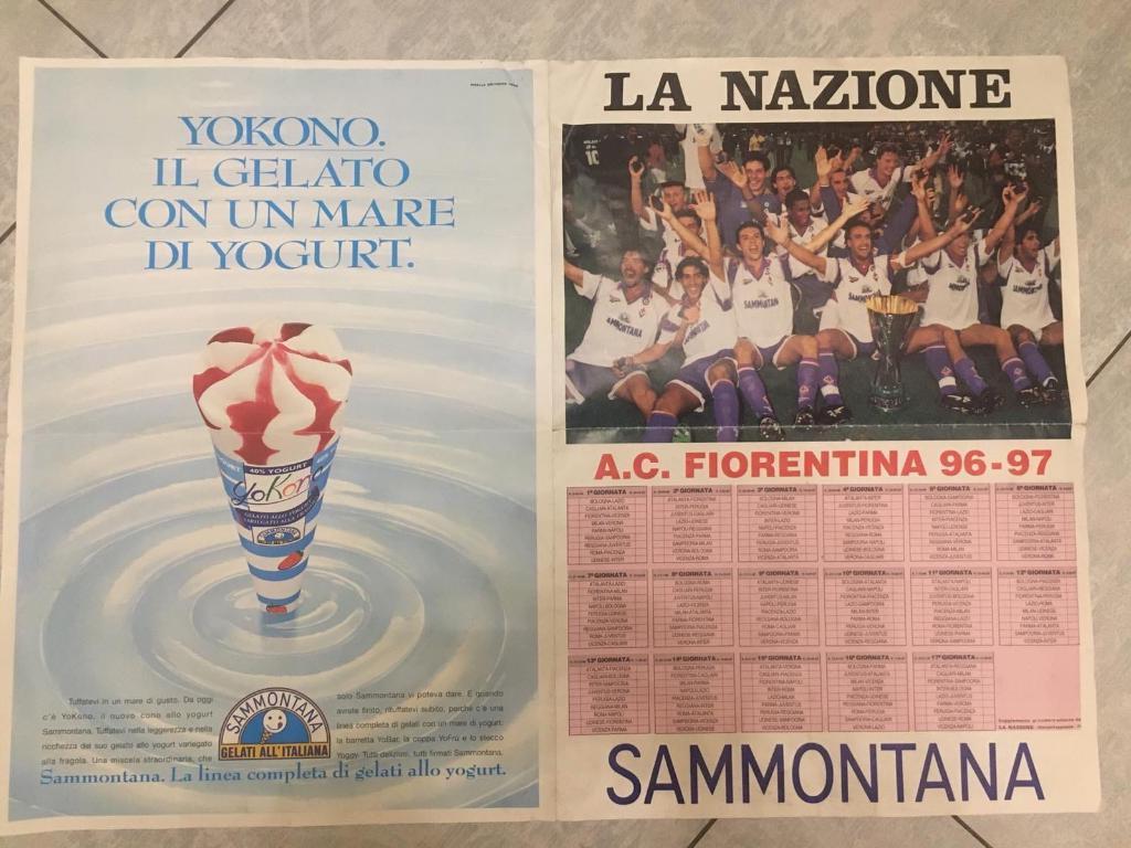 Фиорентина Флоренция , Италия сезон 1996 - 97 1