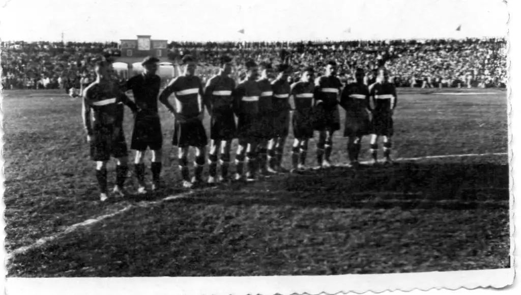 Спартак Тбилиси . Фото перед игрой с Шахтером Сталино 1951 ОРИГИНАЛ