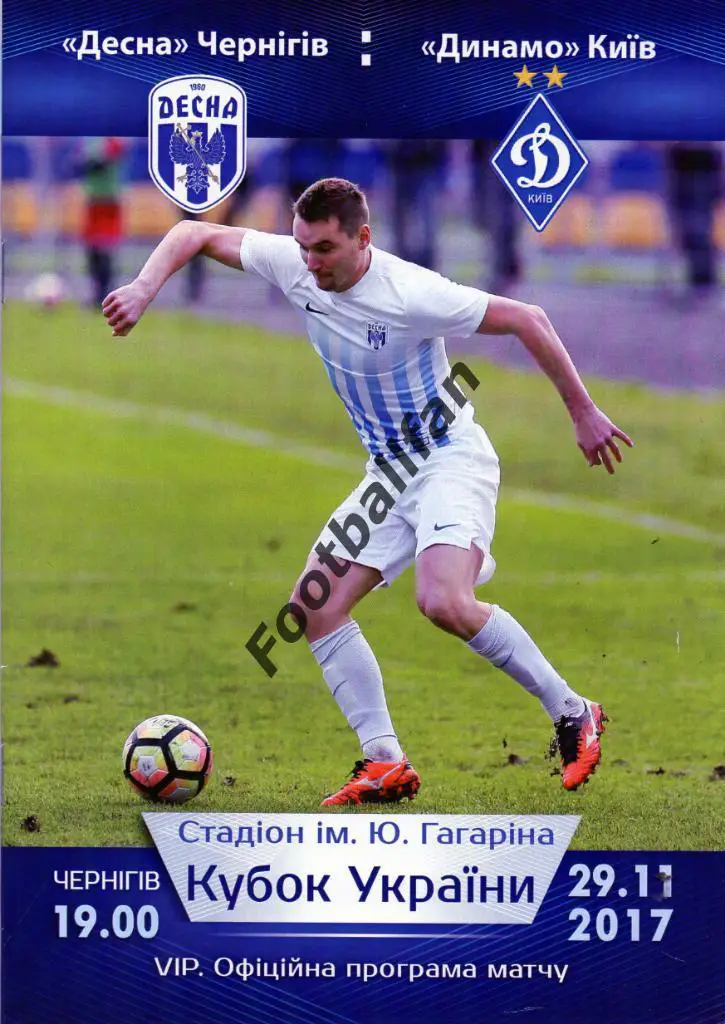Десна Чернигов - Динамо Киев 29.11.2017 г Кубок Украины VIP